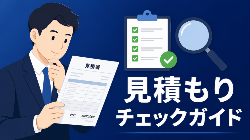 Web制作見積もりで確認すべき5つの項目【失敗しない発注ガイド】