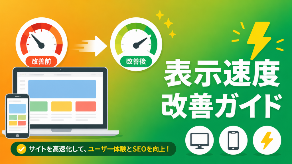Webサイト表示速度を改善する方法10選【2026年版】PageSpeedスコアを上げる具体的な手順