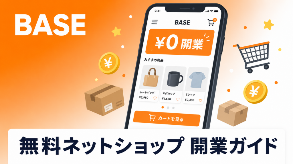 BASE ネットショップ 無料 開業 方法 初心者向け完全ガイド 2026年版