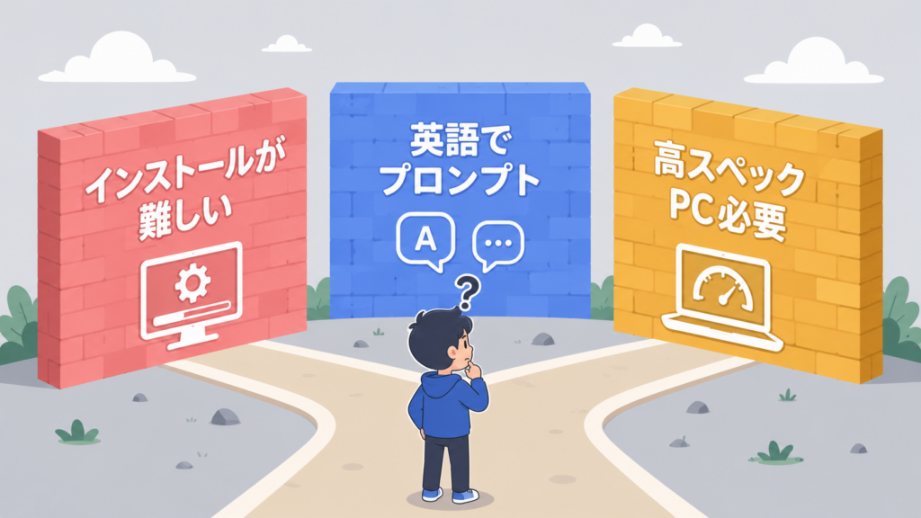 画像生成AI 初心者 使い方でつまずく3つの壁